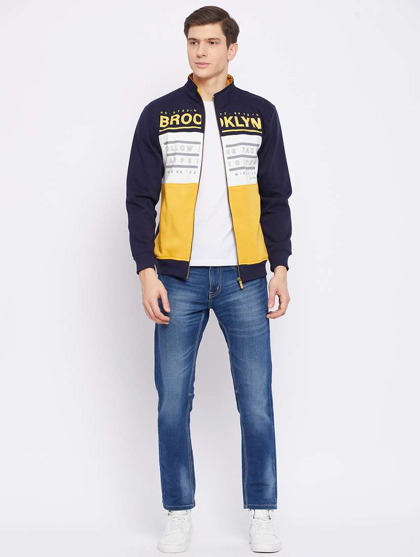 navy blue cut & sew sweatshirt - 18233012 -  Standard Image - 3