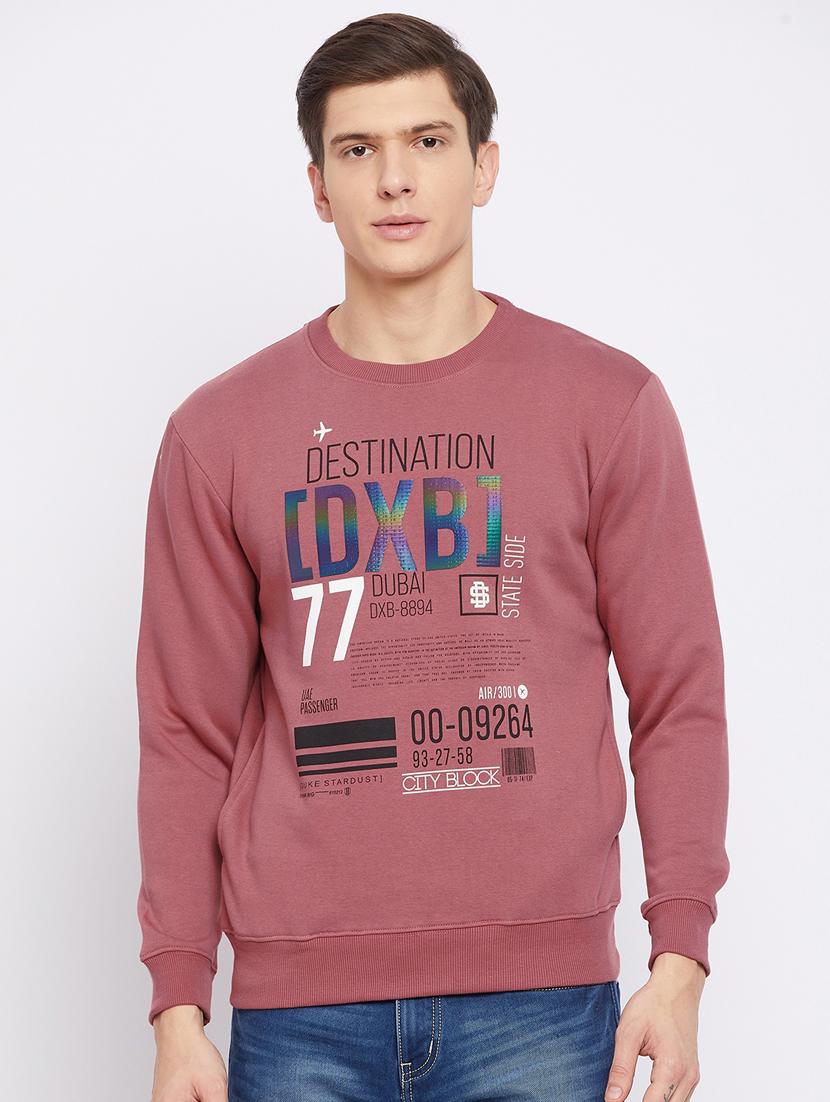 red front print sweatshirt - 18233016 - Zoom Image - 0