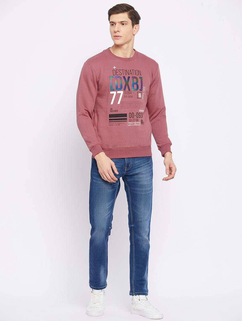 red front print sweatshirt - 18233016 - Standard Image - 3