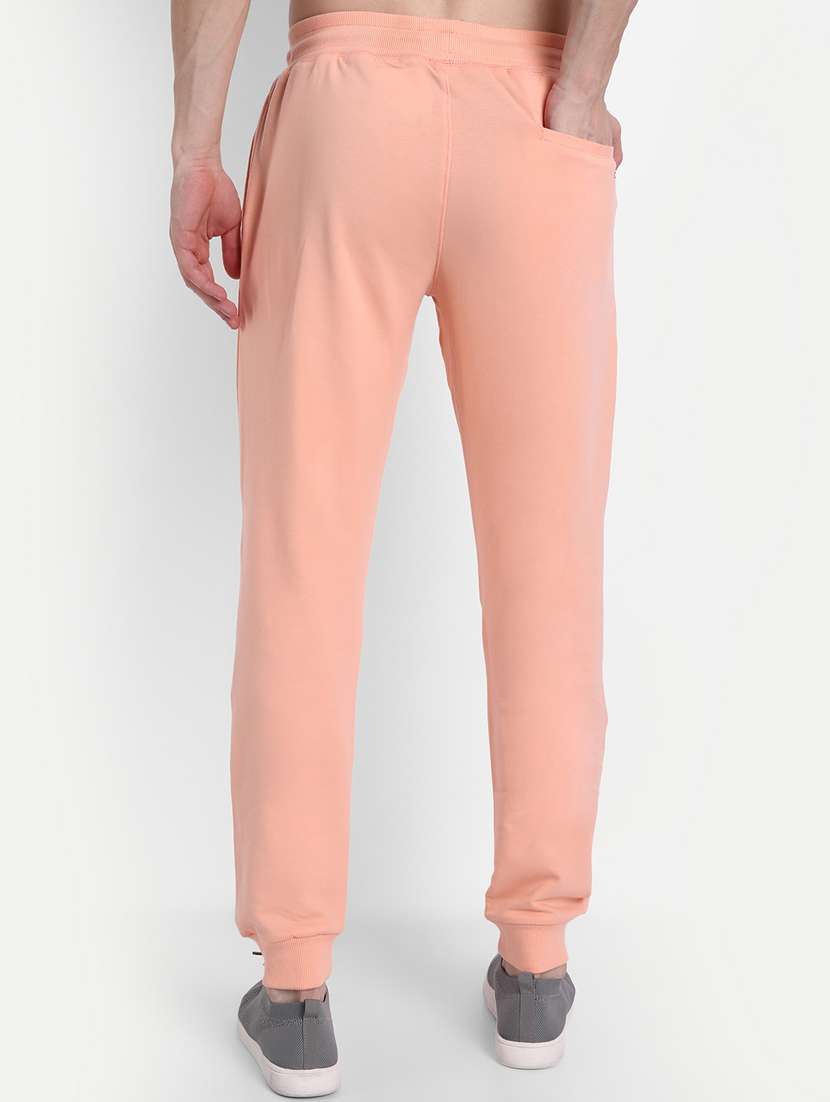 pink solid full length track pant - 18233090 -  Standard Image - 3