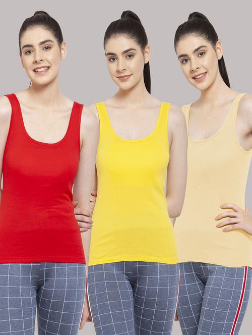 pack of 3 solid tank tops - 18233322 - Standard Image - 0