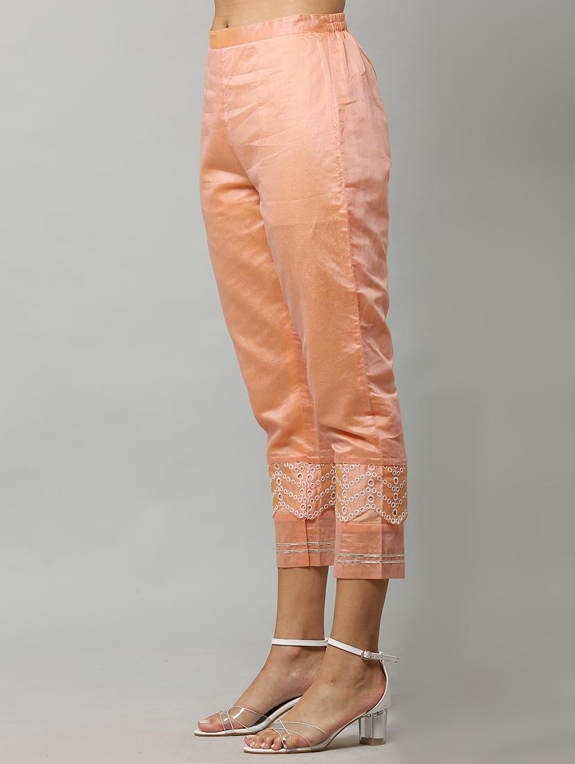 peach embroidered kurta pant with dupatta - 18234468 - Standard Image - 3