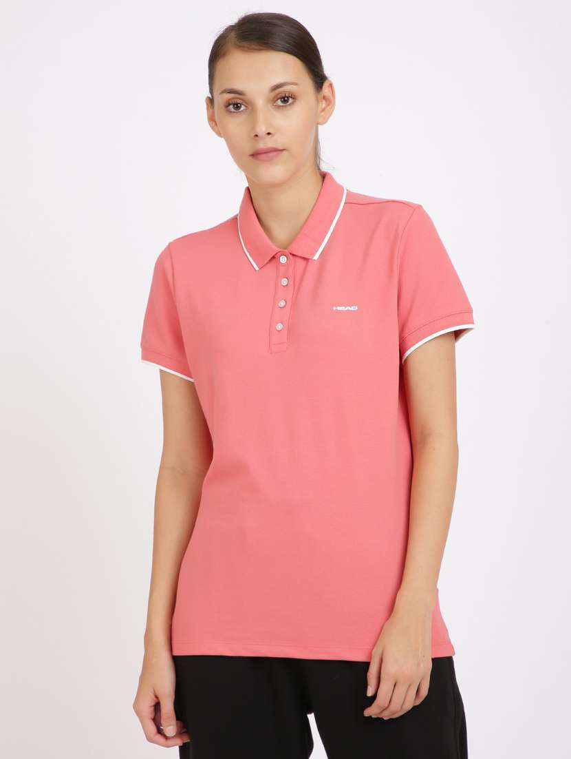 polo neck printed tees