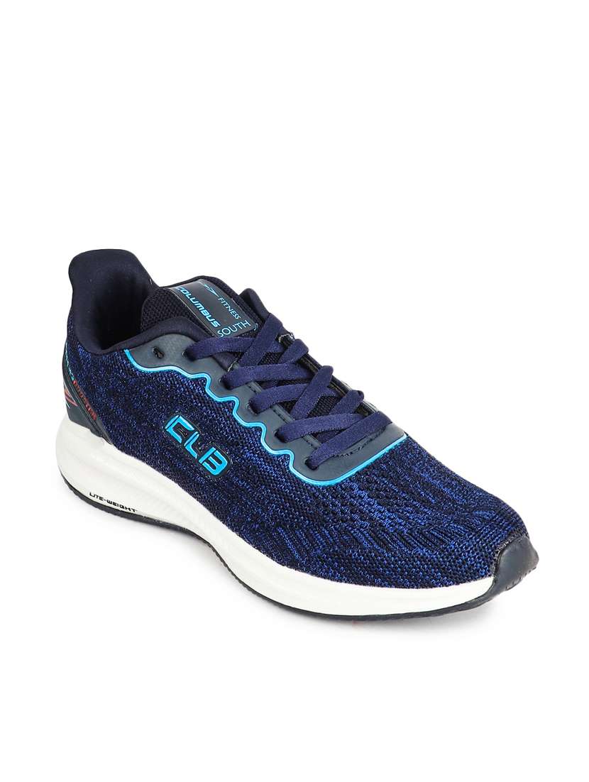 navy mesh sport shoes