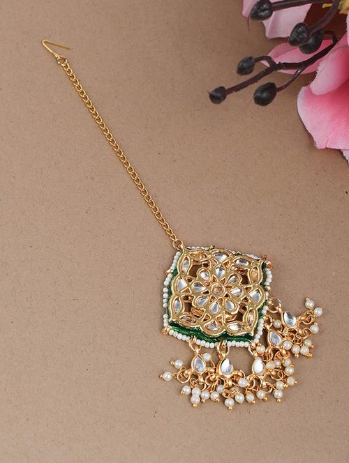 gold brass single teekas - 18235977 - Standard Image - 0