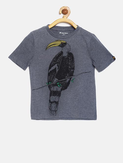 round neck graphic t-shirt - 18236564 - Standard Image - 0