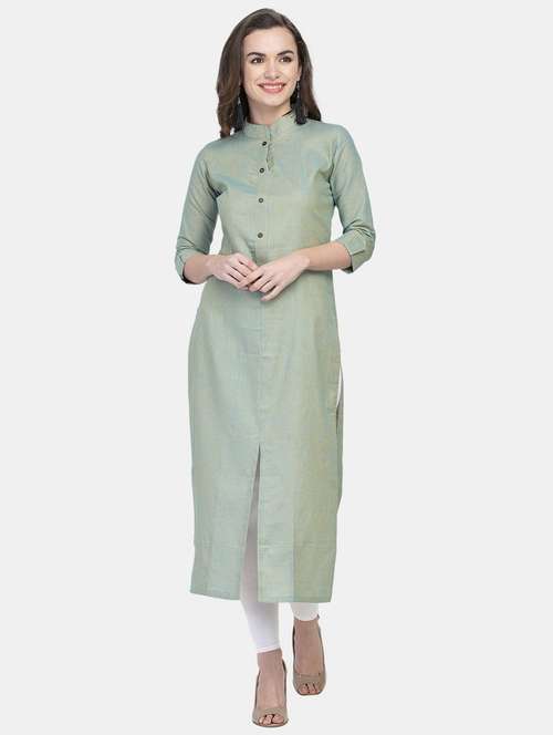 women's front slit kurta - 18236692 -  Standard Image - 0
