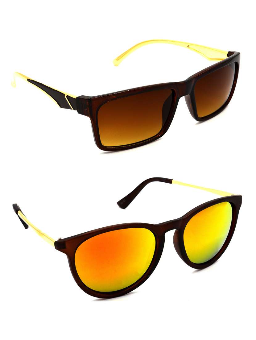pack of 2 multi colored sunglasses