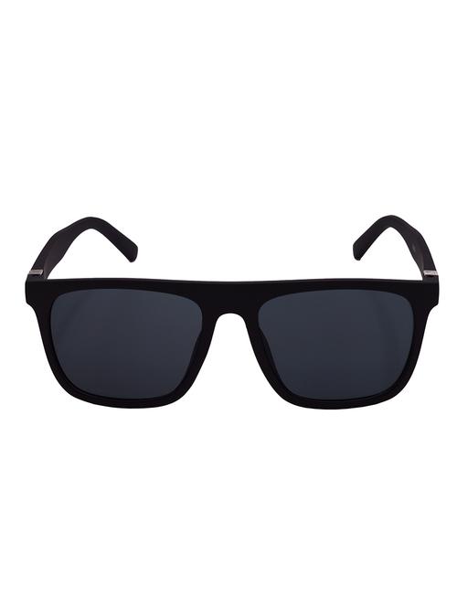 hrinkar men women boys & girls rectangular & sunglasses black frame, black lens (medium) - 18238992 - Standard Image - 0