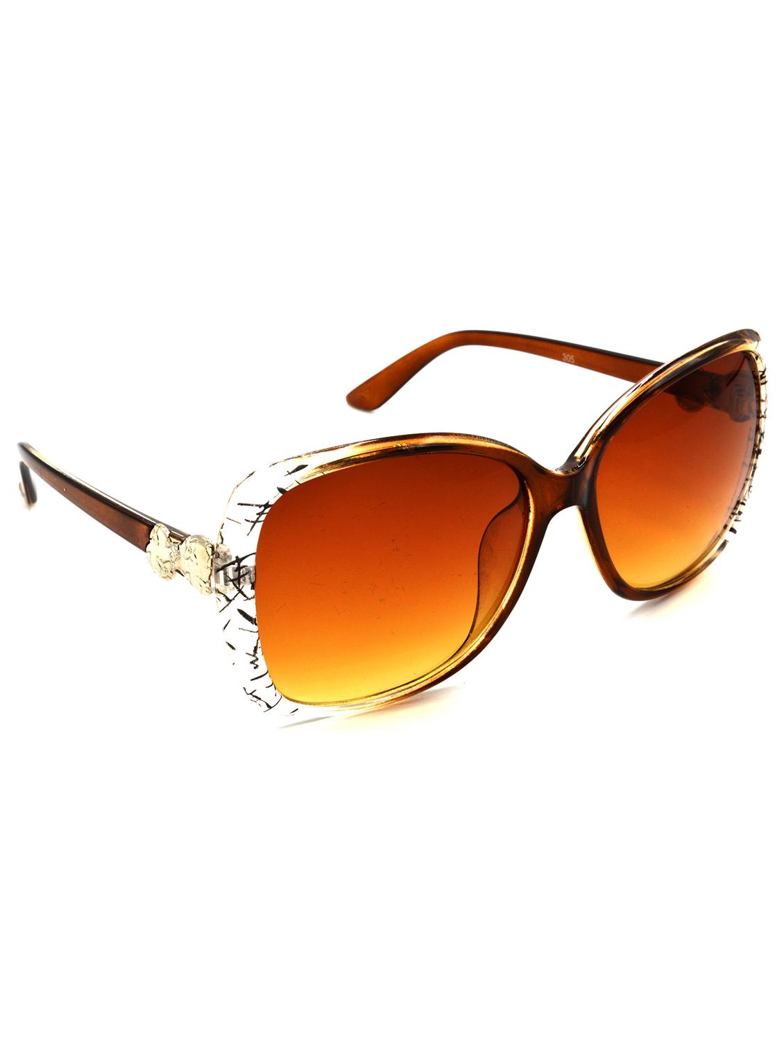 hrinkar men women boys & girls round &  sunglasses brown frame, brown lens (medium) - 18239121 -  Zoom Image - 0
