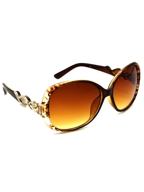 hrinkar men women boys & girls over-sized & sunglasses brown frame, brown lens (medium) - 18239124 - Standard Image - 0