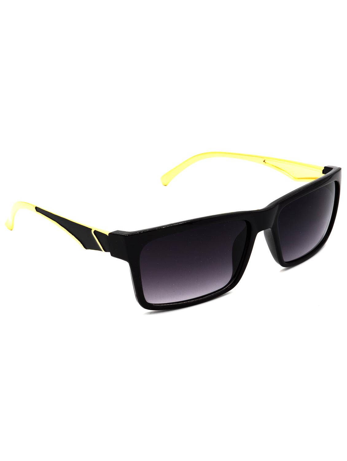 hrinkar men women boys & girls rectangular &  sunglasses golden frame, grey lens (medium) - 18239140 -  Zoom Image - 0