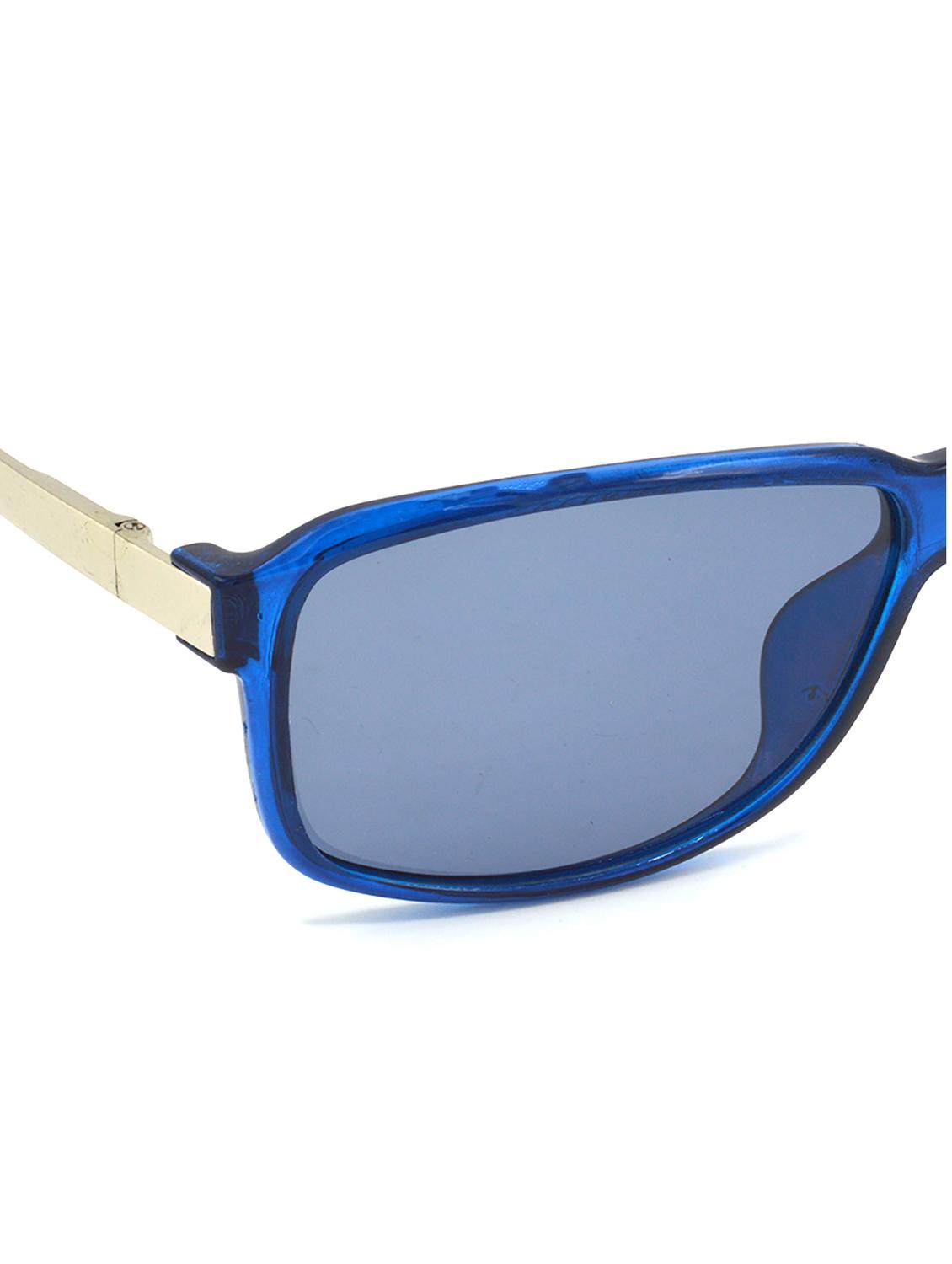 hrinkar men women boys & girls rectangular & sunglasses silver frame, grey lens (medium) - 18239189 - Standard Image - 3