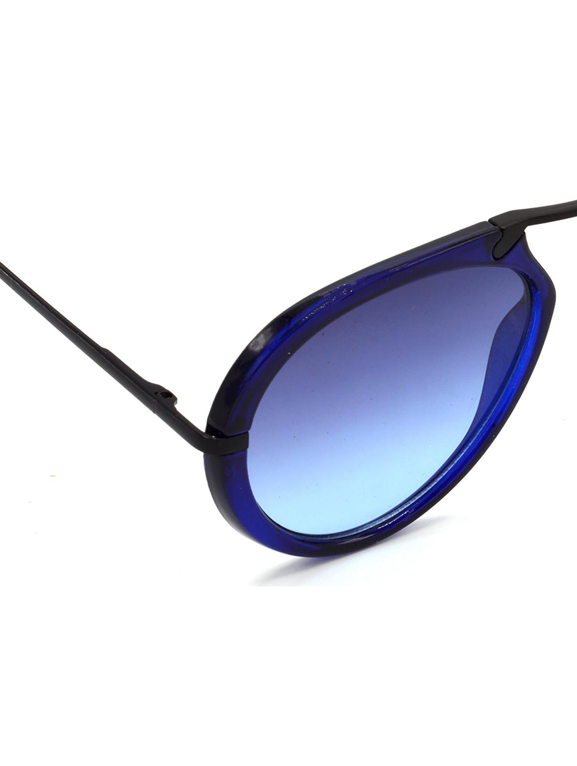 hrinkar men women boys & girls wrap-around & sunglasses black frame, blue lens (medium) - 18239198 - Standard Image - 3