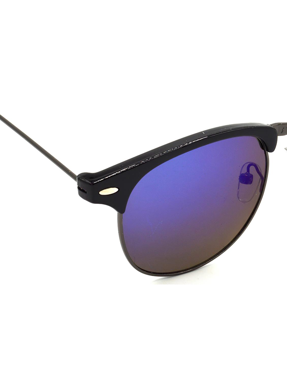 hrinkar men women boys & girls clubmaster & sunglasses grey frame, grey lens (medium) - 18239209 - Standard Image - 3