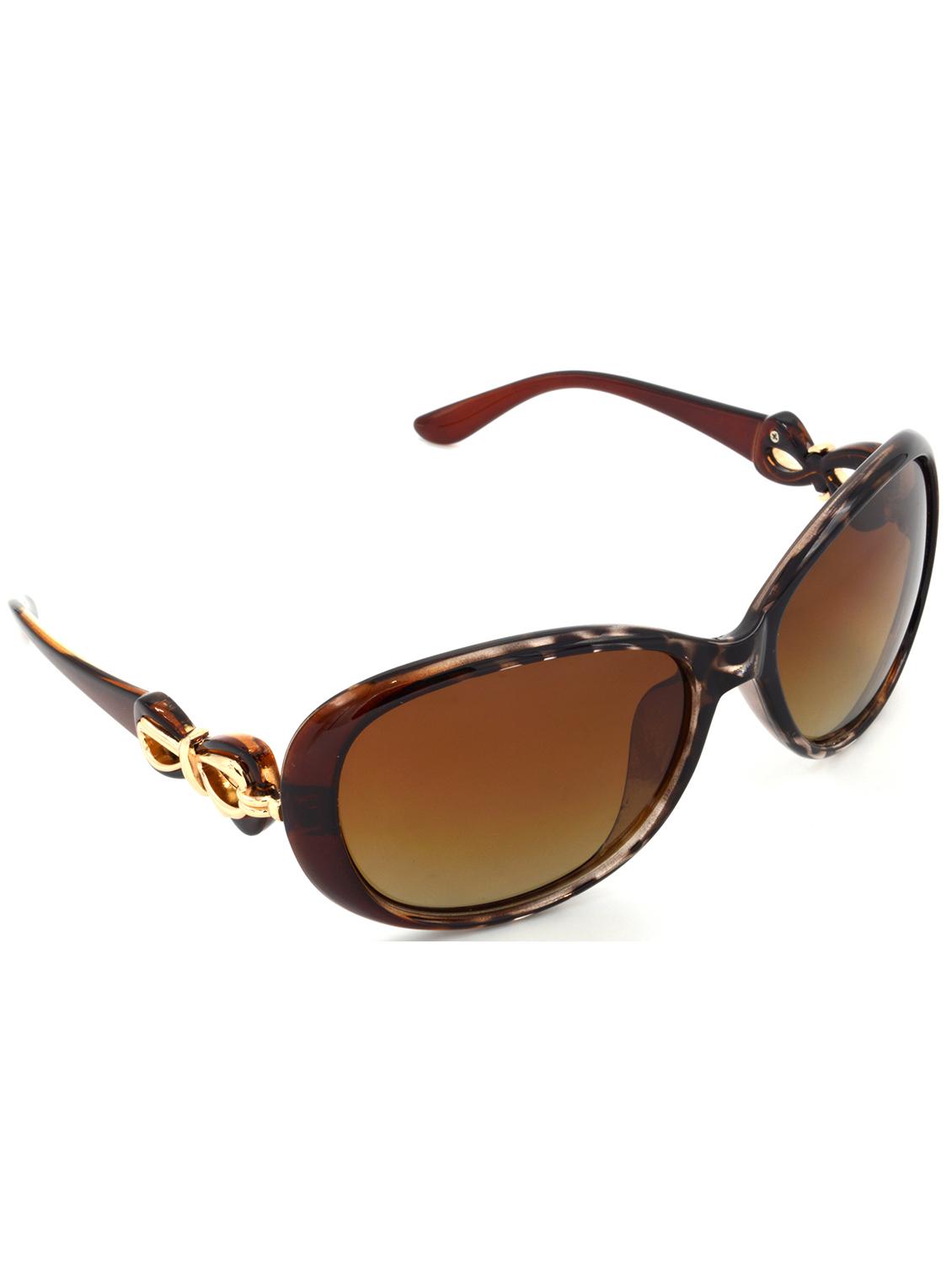 hrinkar men women boys & girls rectangular &  sunglasses golden frame, brown lens (medium) - 18239235 -  Zoom Image - 0
