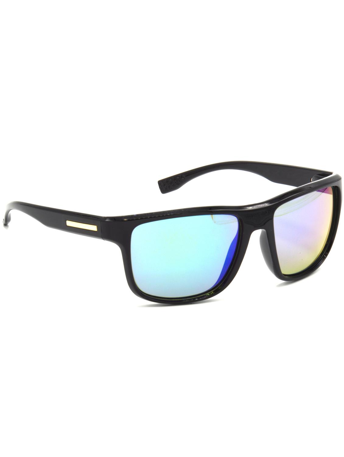 hrinkar men women boys & girls wayfarer  &  sunglasses black frame, green lens (medium) - 18239314 -  Zoom Image - 0