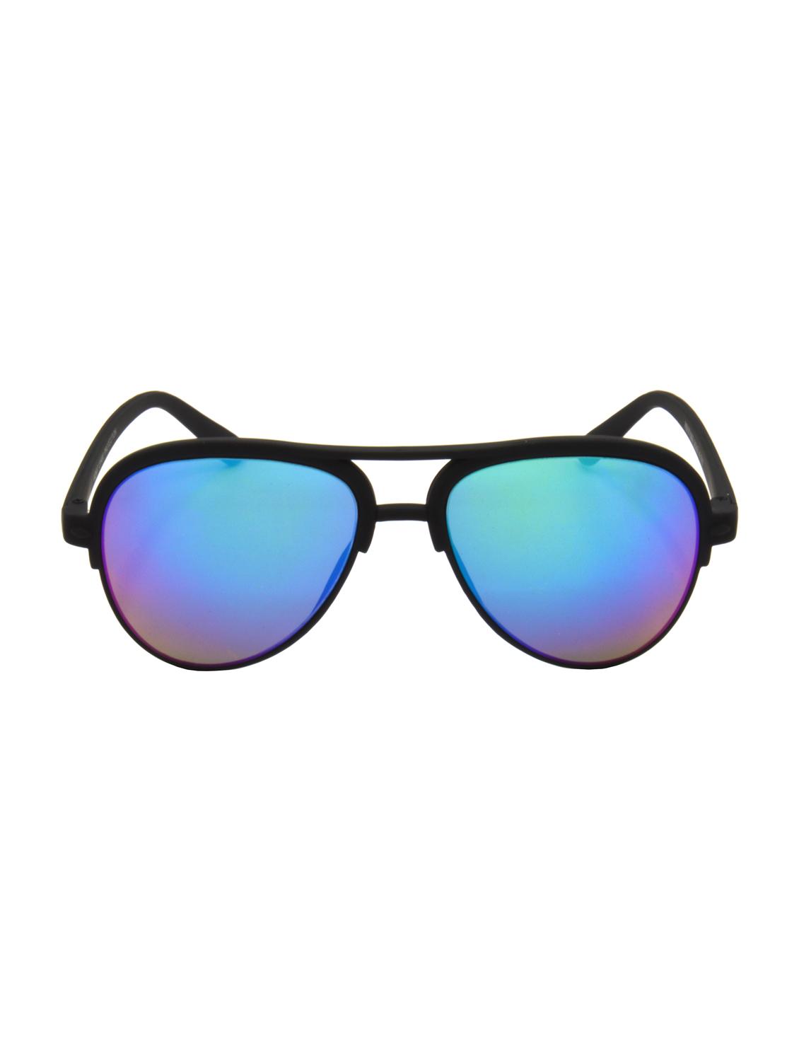 hrinkar men women boys & girls clubmaster &  sunglasses black frame, green lens (medium) - 18239372 -  Zoom Image - 0