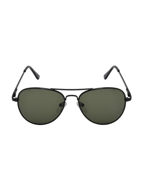hrinkar men women boys & girls aviator &  sunglasses black frame, green lens (medium) - 18239525 -  Standard Image - 0