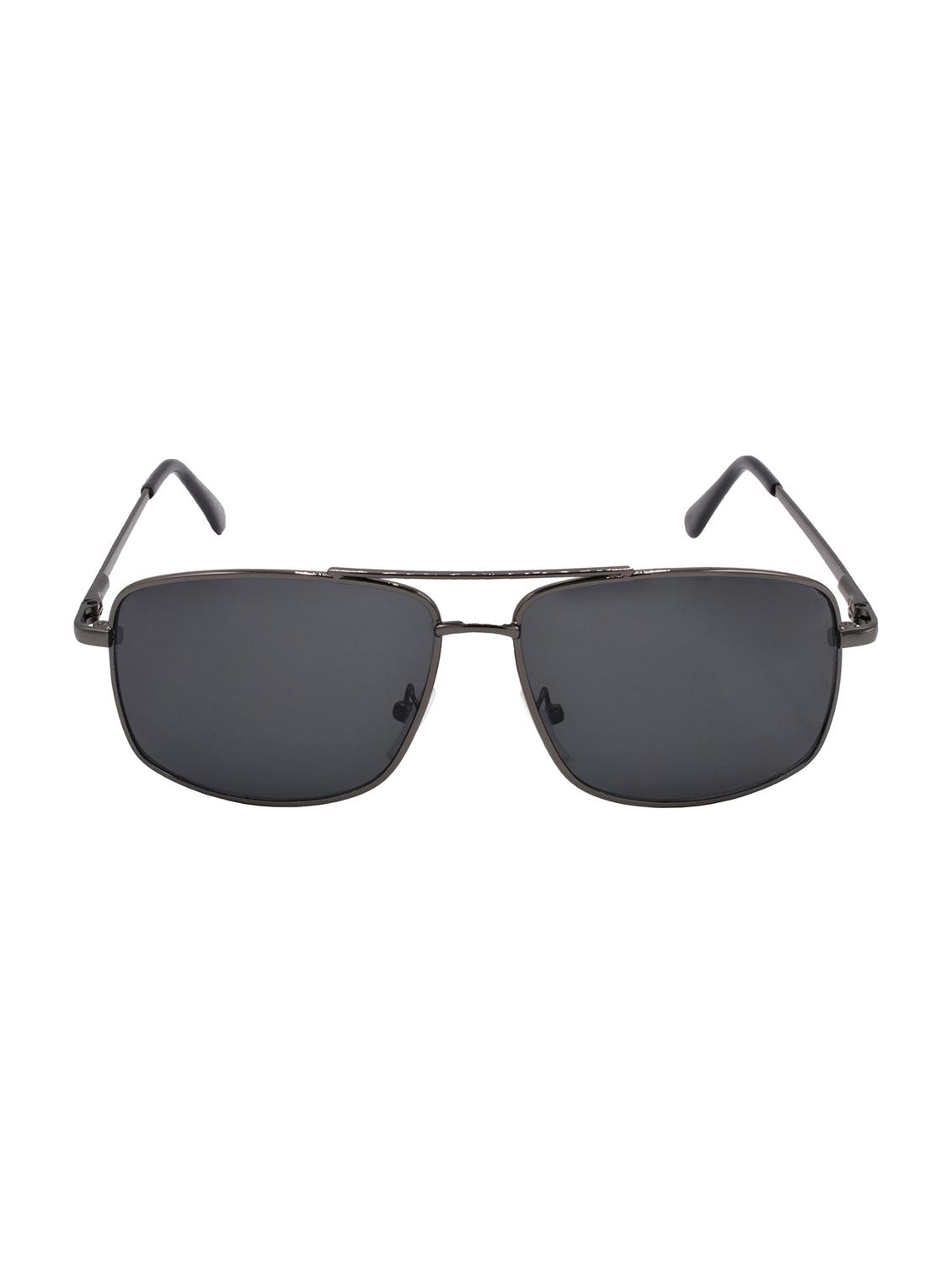 hrinkar men women boys & girls rectangular & sunglasses grey frame, black lens (medium) - 18239551 - Zoom Image - 0