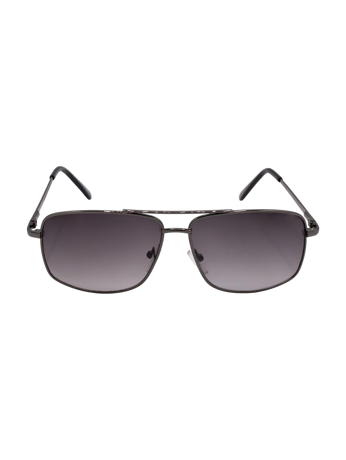 hrinkar men women boys & girls rectangular & sunglasses grey frame, black lens (medium) - 18239553 - Zoom Image - 0