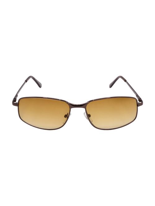 hrinkar men women boys & girls rectangular & sunglasses brown frame, clear lens (medium) - 18239565 - Standard Image - 0