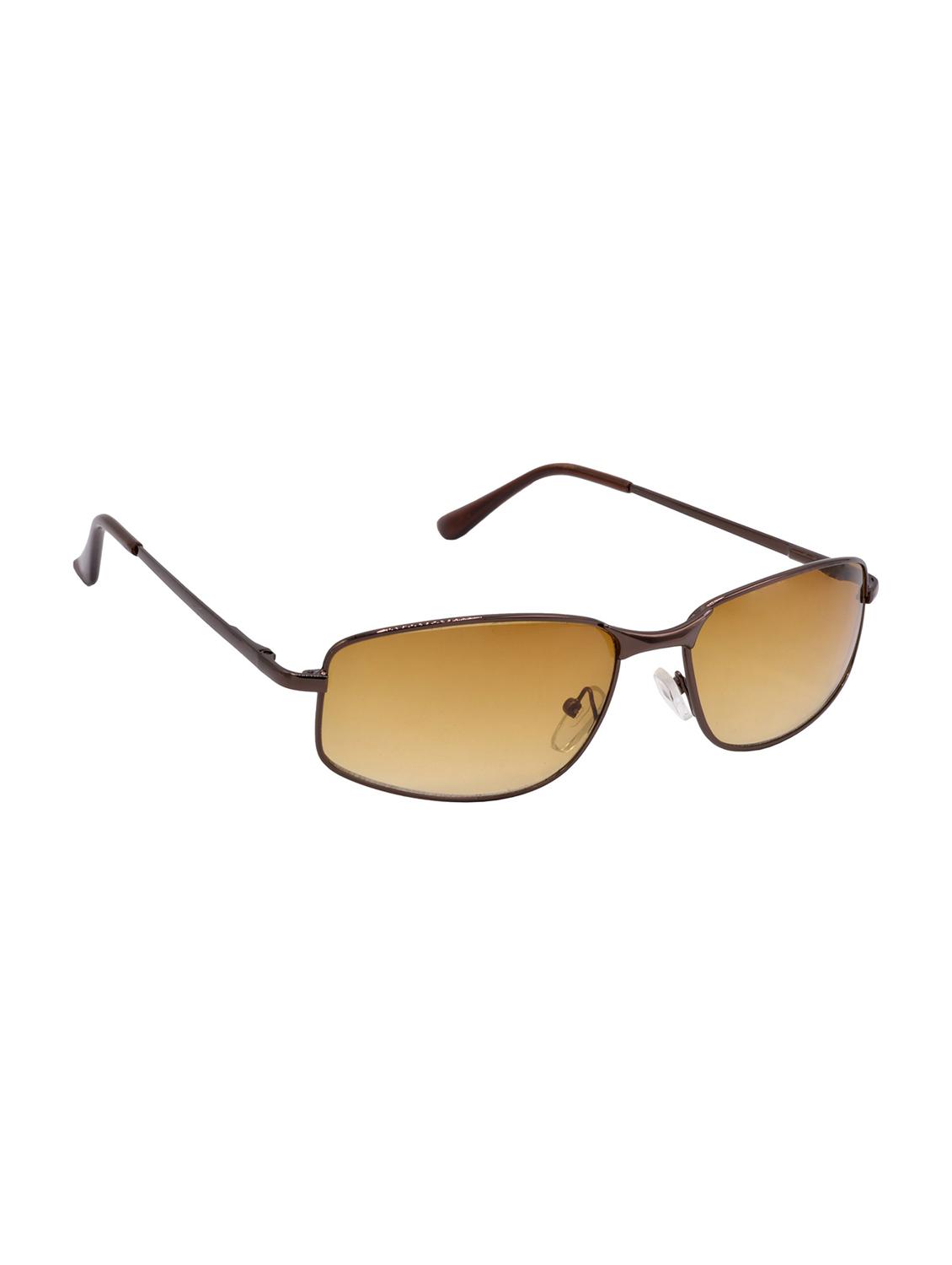 hrinkar men women boys & girls rectangular & sunglasses brown frame, clear lens (medium) - 18239565 - Standard Image - 3