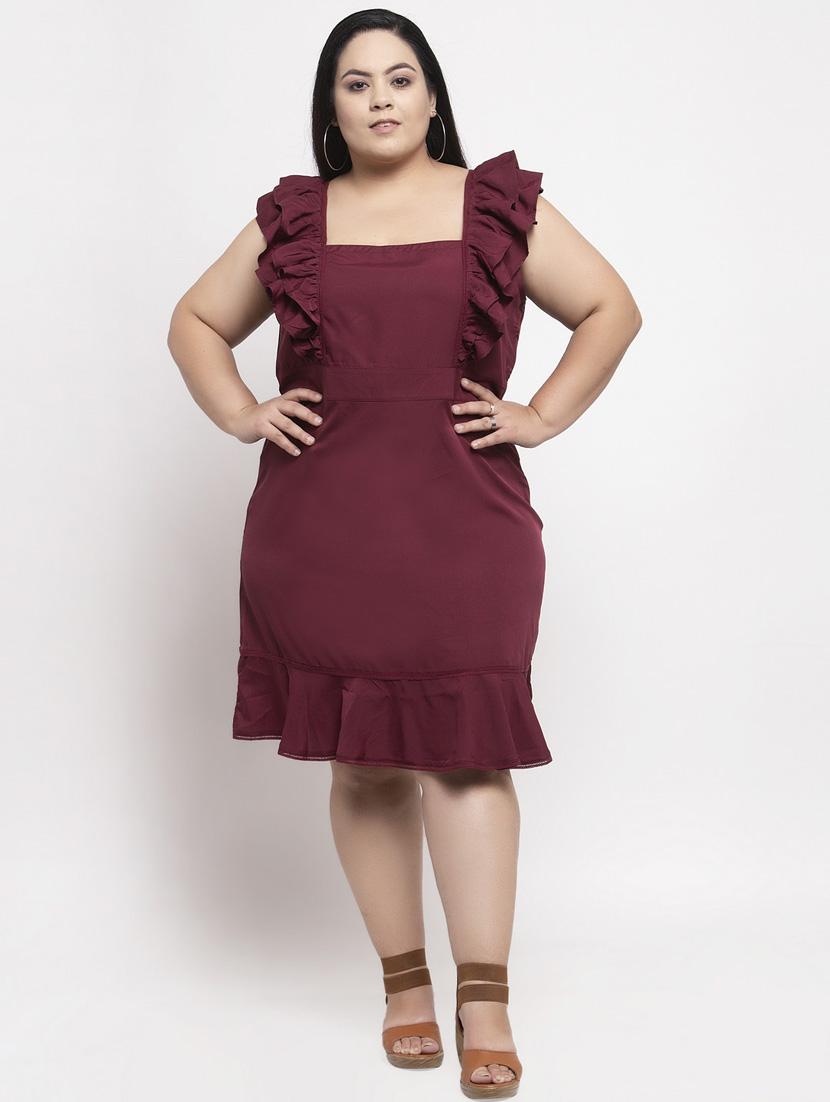 women's tiered dress solid dress - 18239679 - Zoom Image - 0