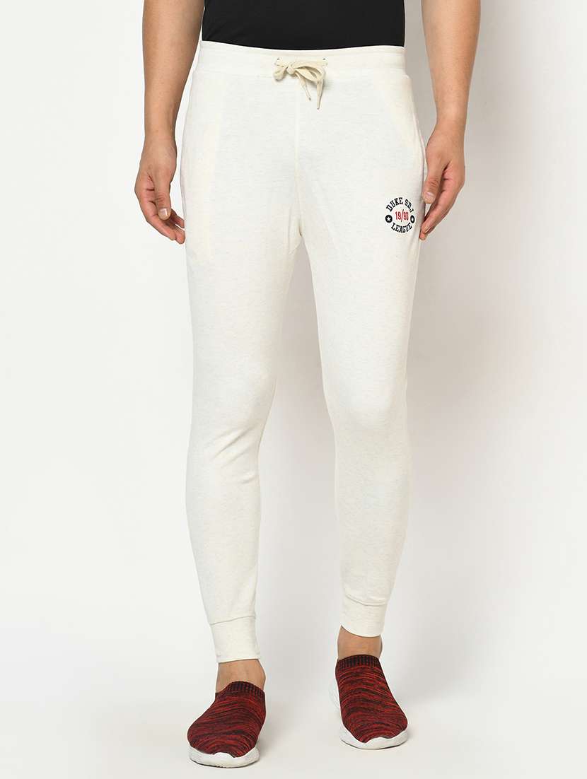 white solid track pant - 18239846 - Zoom Image - 0