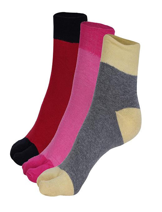 ankii cotton self design women ankle socks with thumb, pack of 3 - 18244427 - Zoom Image - 0