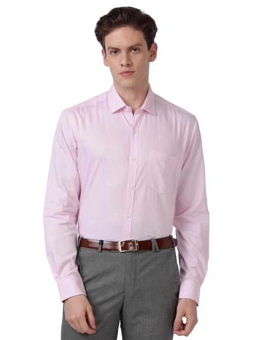 pink self-designed formal shirt - 18244480 - Standard Image - 0