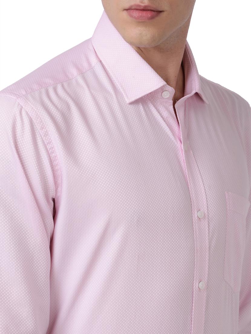 pink self-designed formal shirt - 18244480 - Standard Image - 5