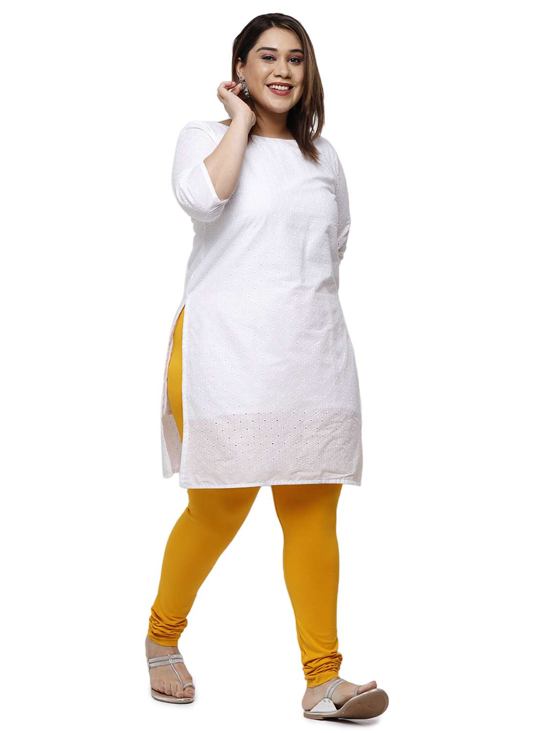 mid rise solid plus legging - 18246334 -  Standard Image - 3