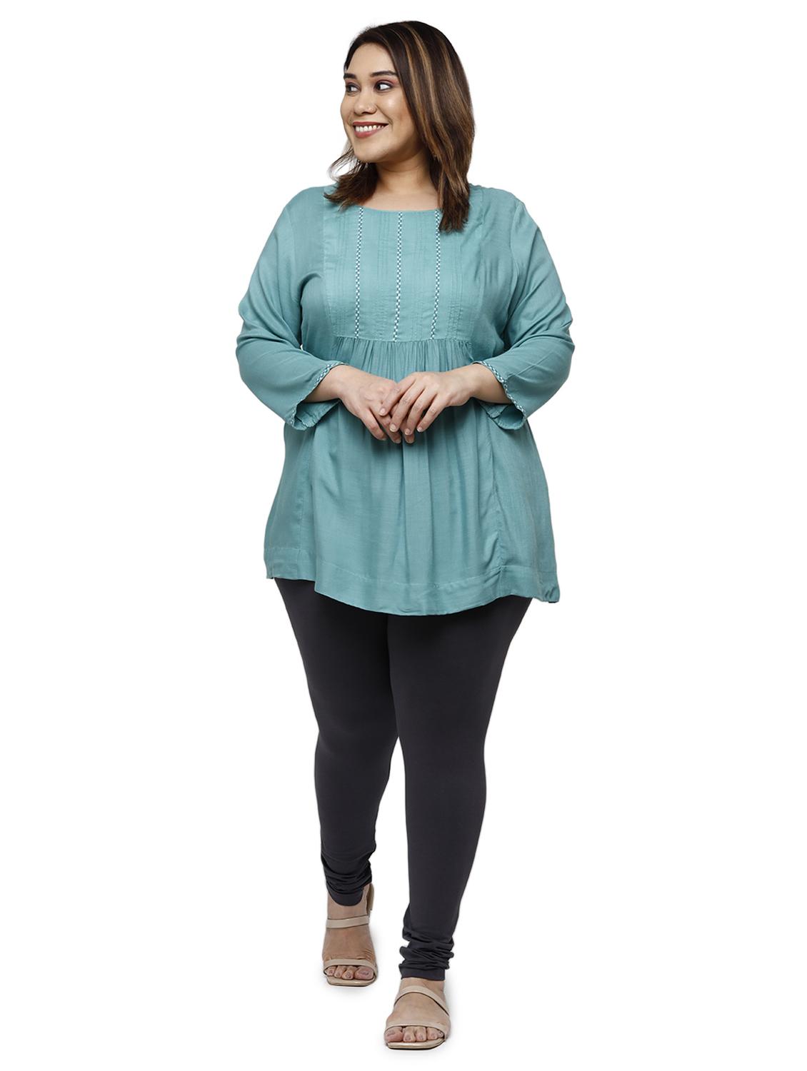 mid rise solid plus legging - 18246339 - Standard Image - 3