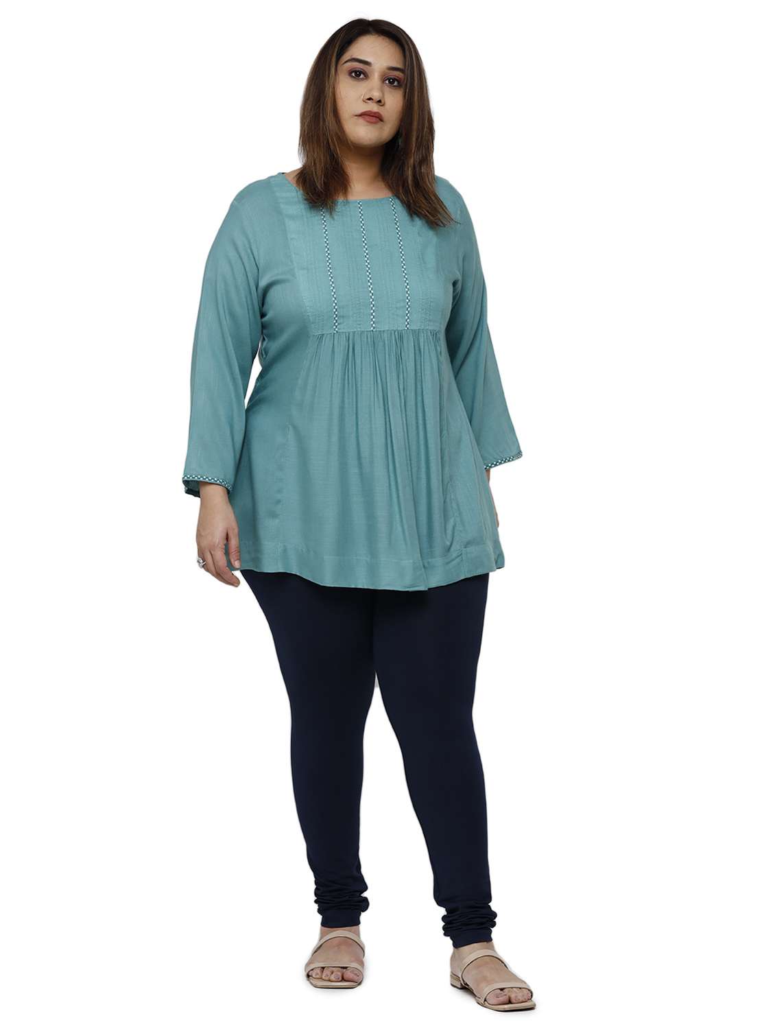 mid rise solid plus legging - 18246341 -  Standard Image - 3