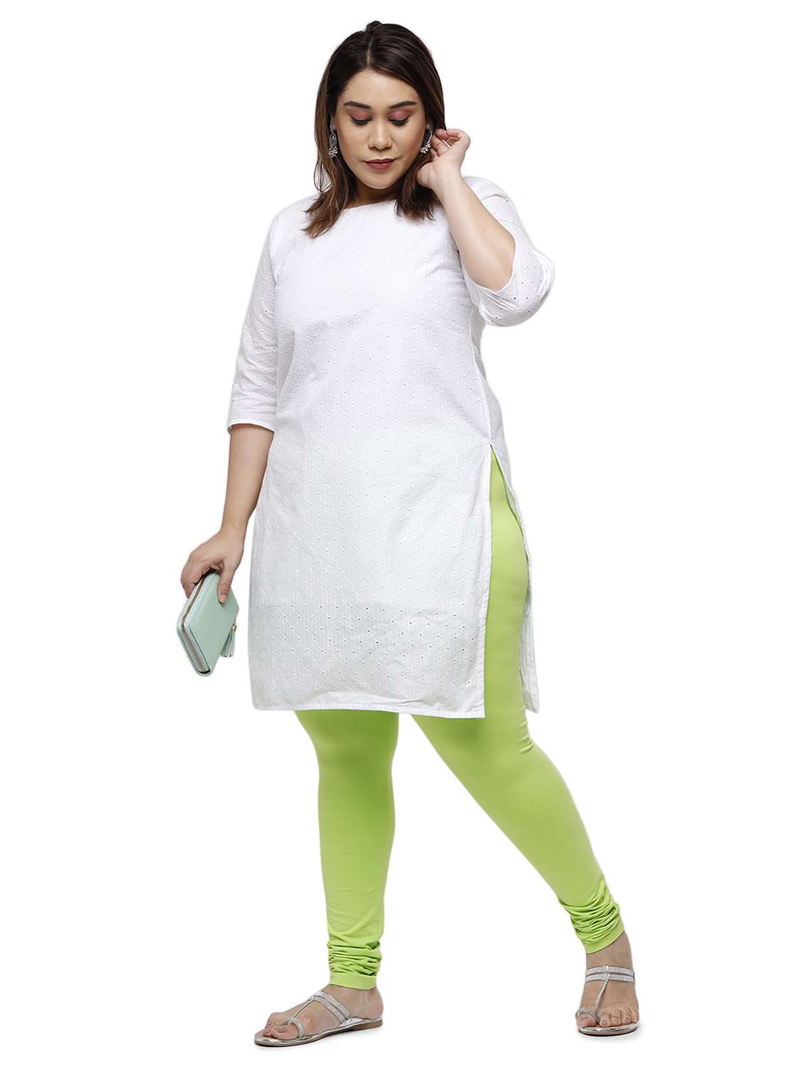 mid rise solid plus legging - 18246353 -  Standard Image - 3