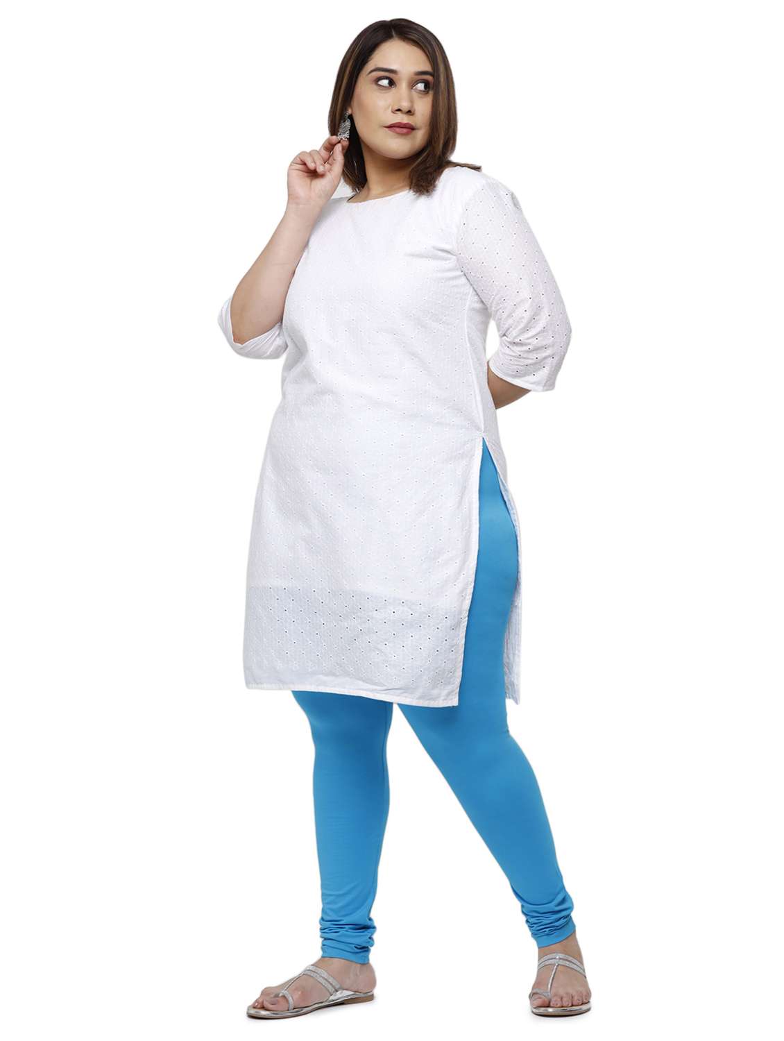 mid rise solid plus legging - 18246355 -  Standard Image - 3