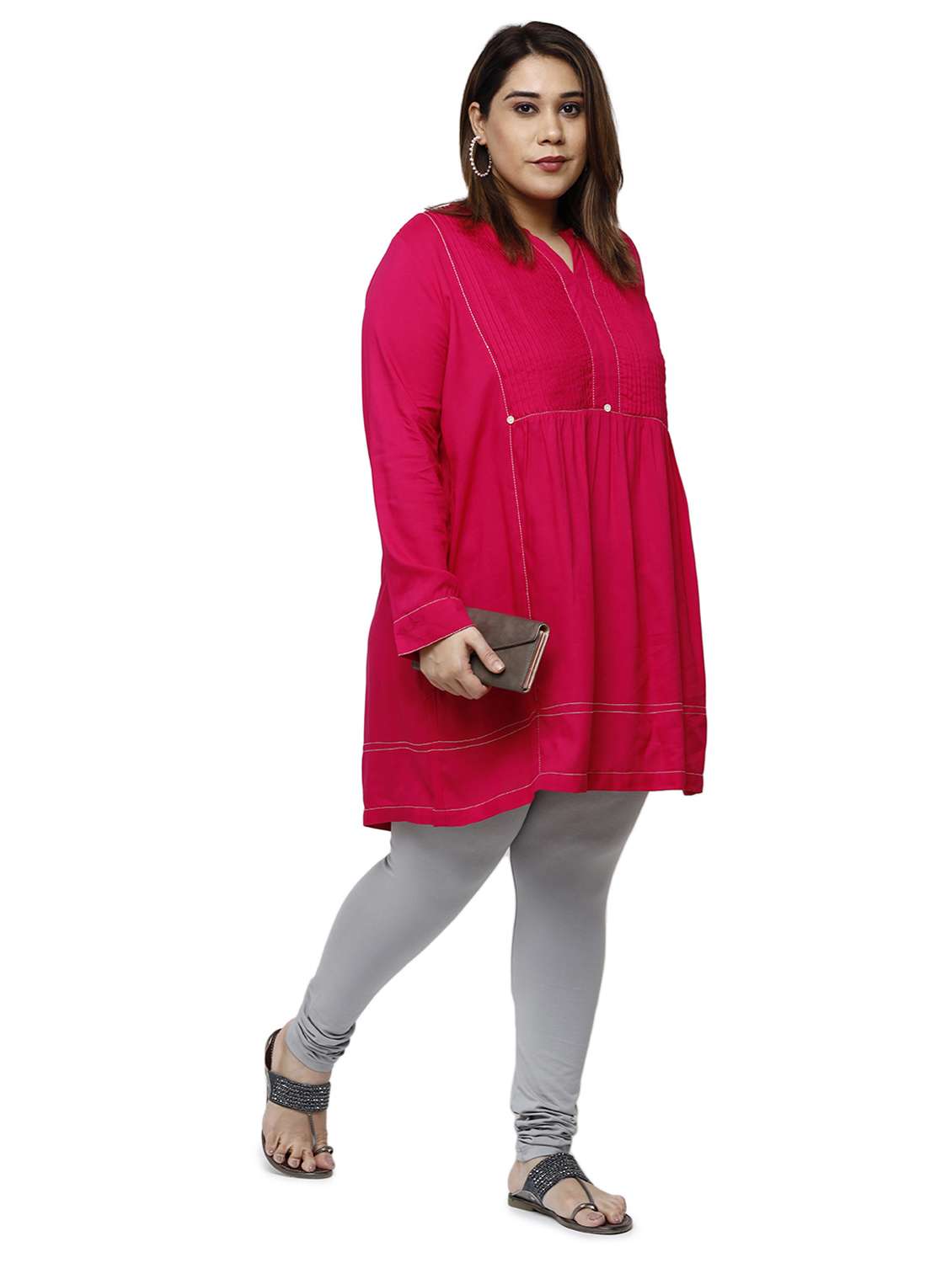 mid rise solid plus legging - 18246358 - Standard Image - 3