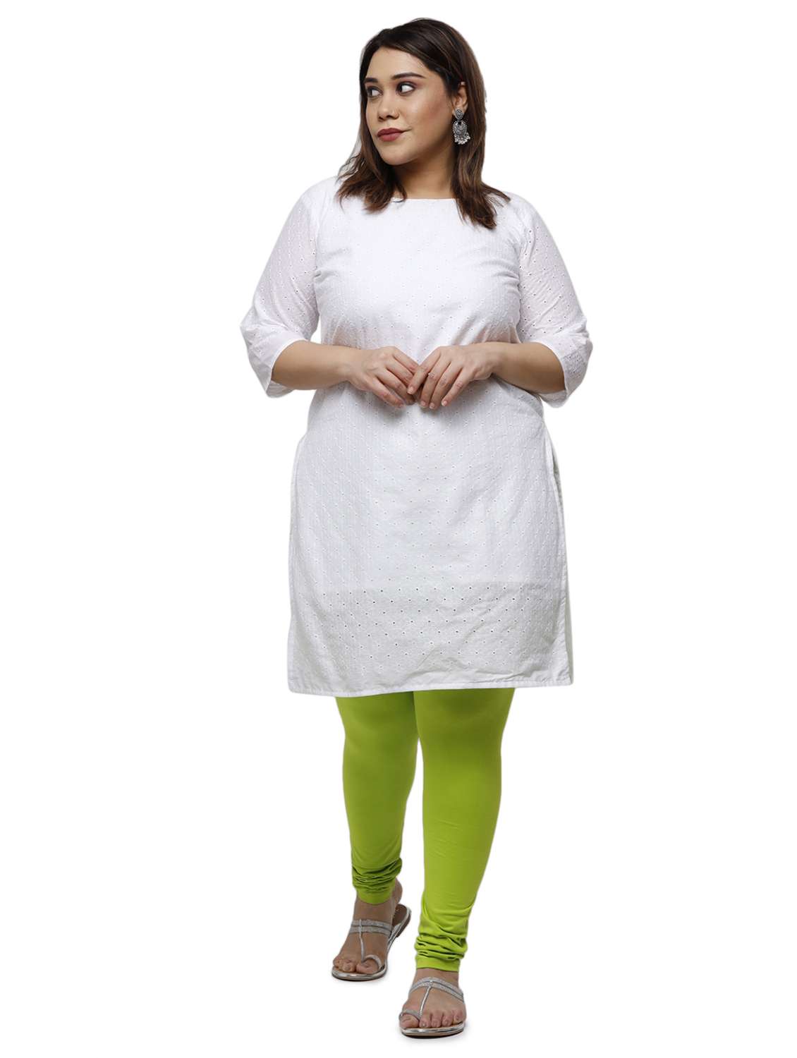 mid rise solid plus legging - 18246364 -  Standard Image - 3