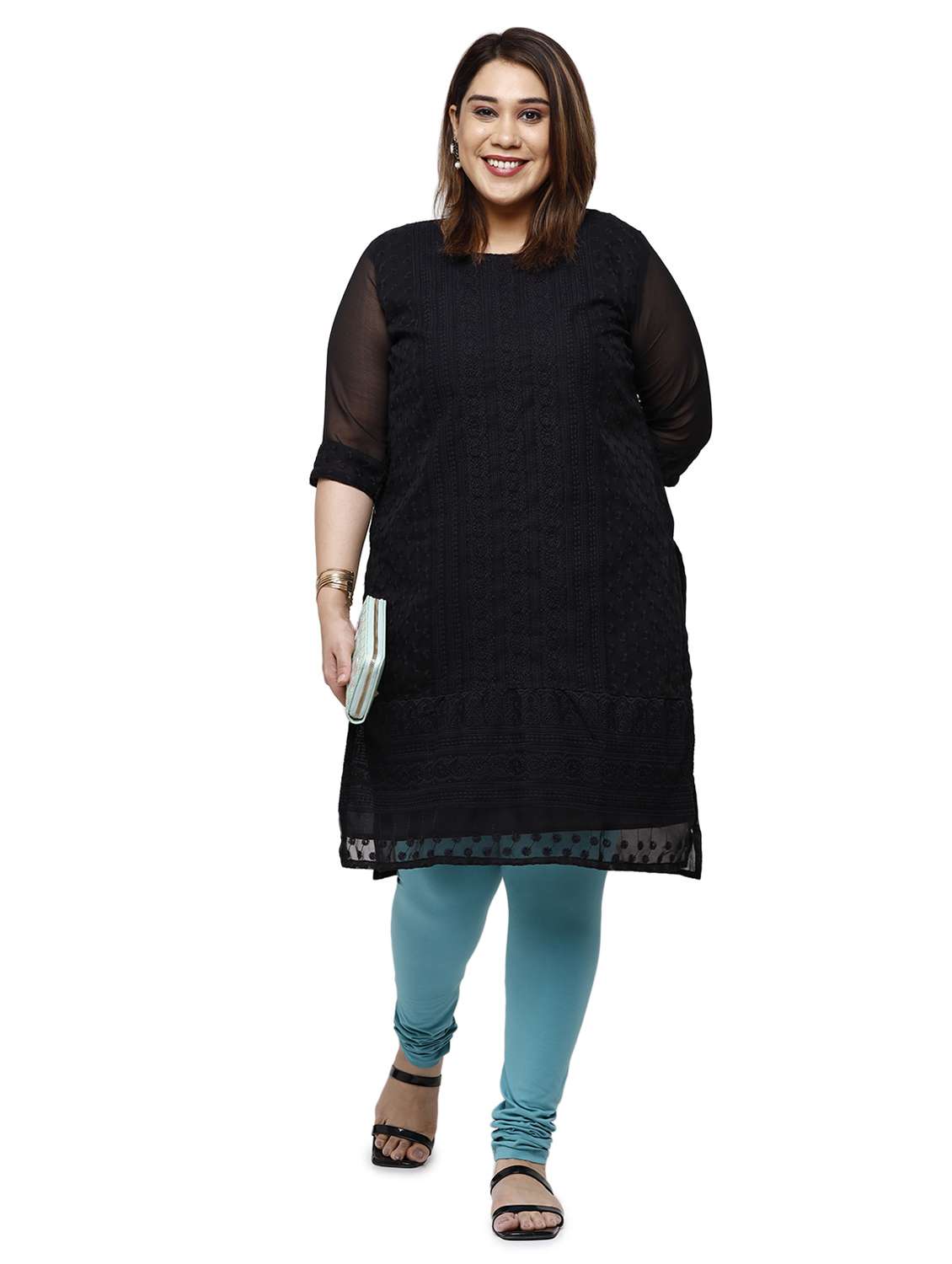 mid rise solid plus legging - 18246376 -  Standard Image - 3