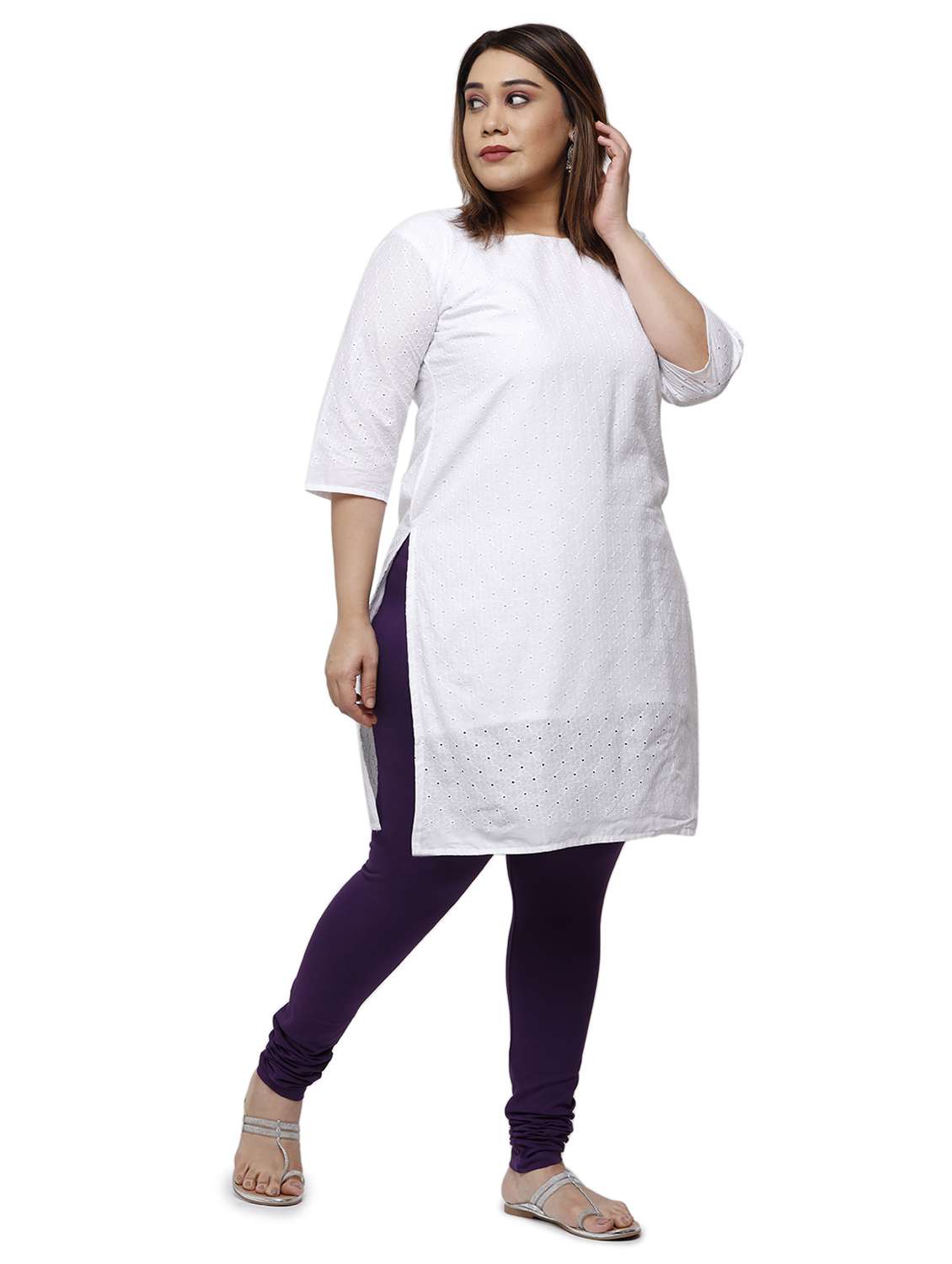 mid rise solid plus legging - 18246377 -  Standard Image - 3