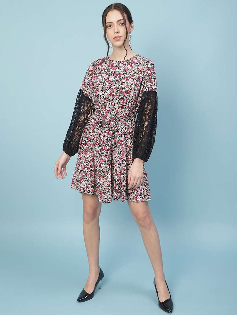 women's fit & flare floral dress - 18246538 -  Standard Image - 5