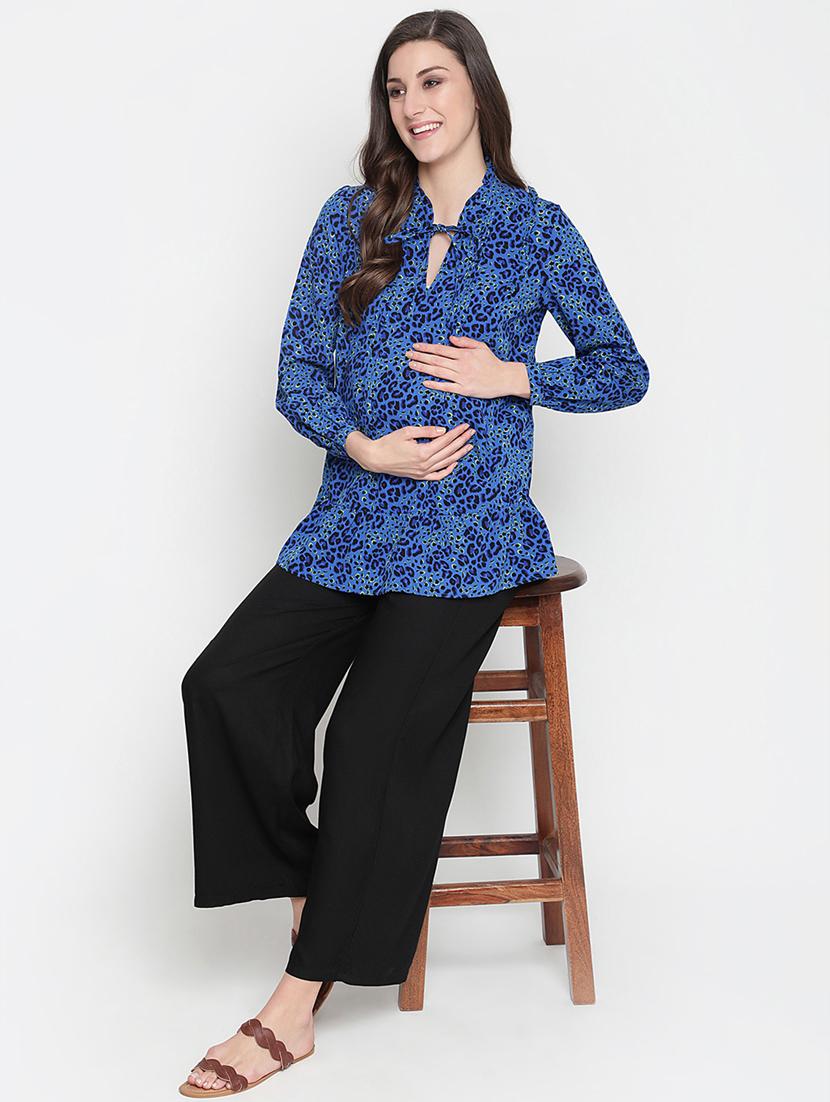 tie up neck floral top - 18246575 - Standard Image - 3
