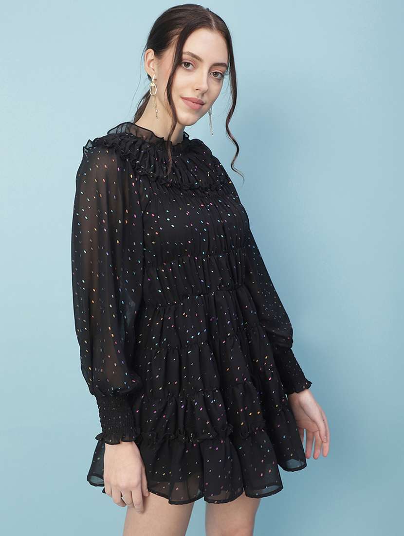 Women's Tiered Dress Tie & Dye Dress