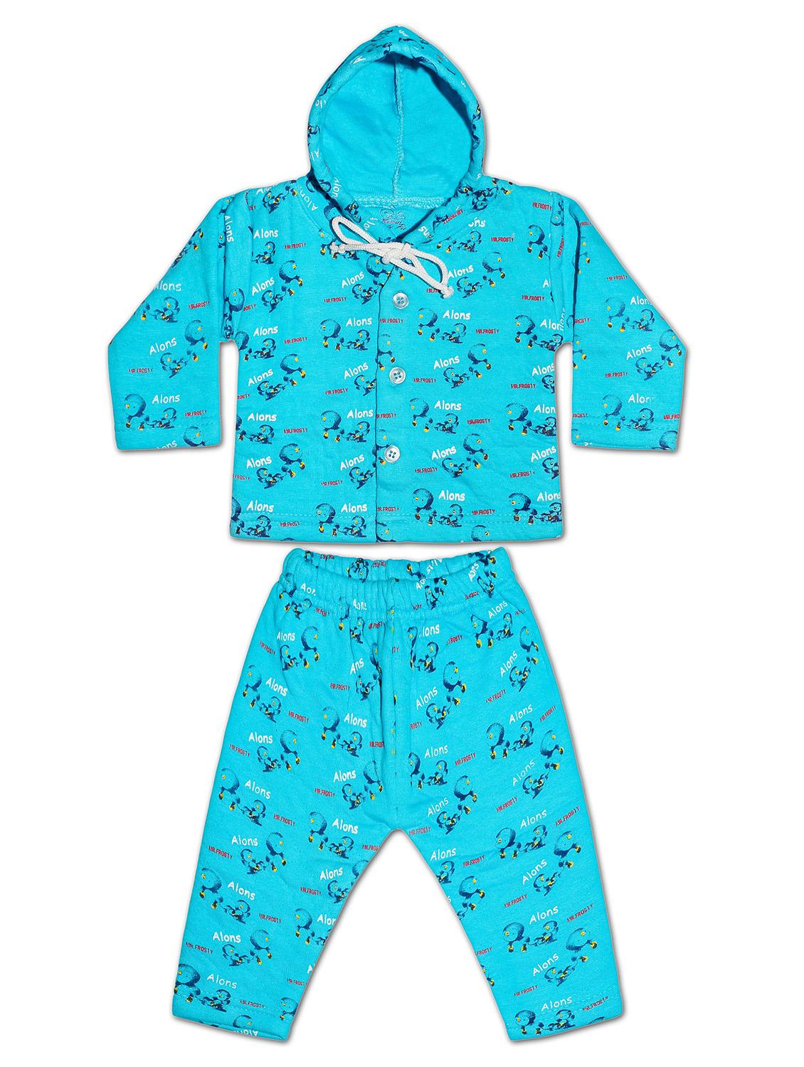 blue fleece printed twin sets & jump suit - 18246882 - Zoom Image - 0