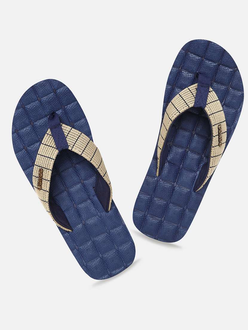 navy pvc slip on flip flops - 18247143 -  Zoom Image - 0