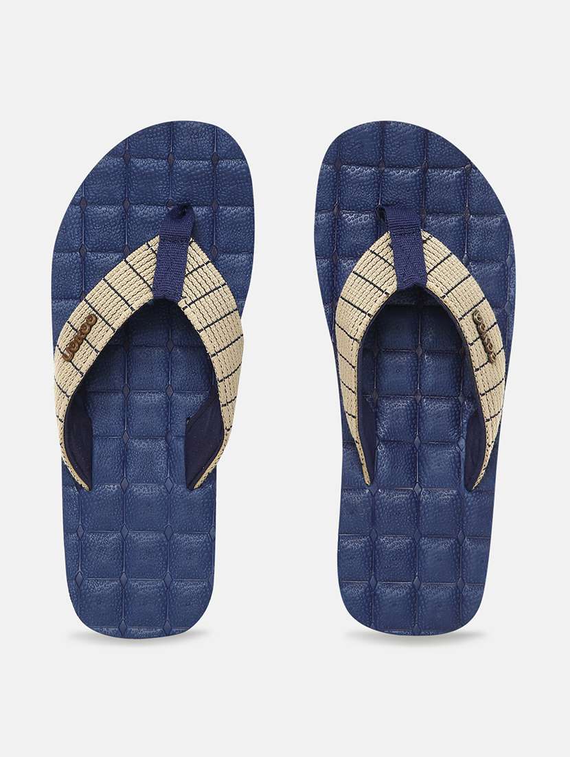 navy pvc slip on flip flops - 18247143 - Standard Image - 3
