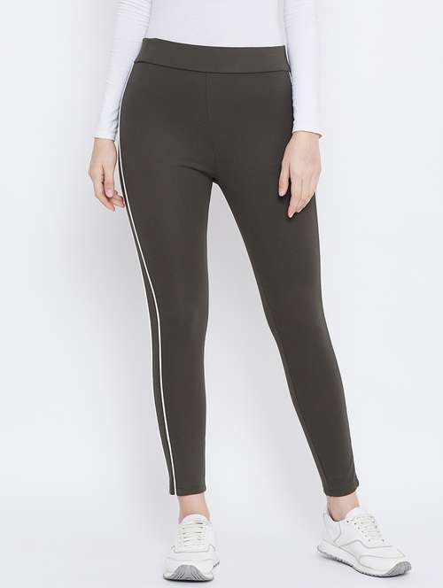 solid mid rise ankle length jegging - 18248826 -  Standard Image - 0