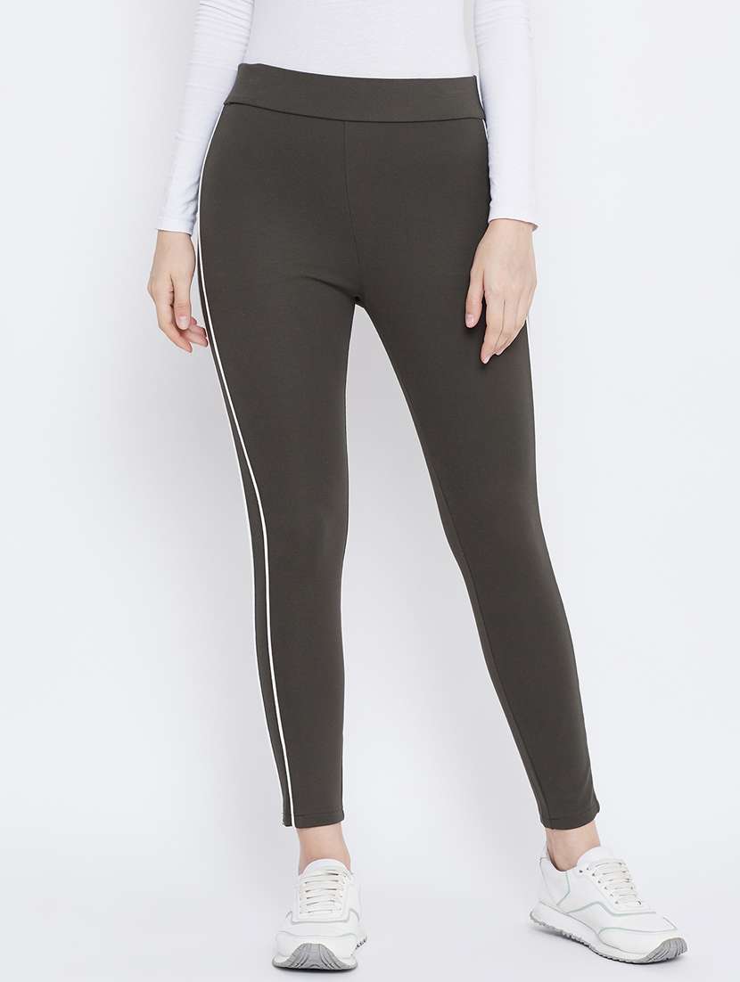 solid mid rise ankle length jegging - 18248826 -  Zoom Image - 0
