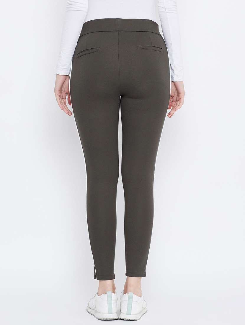 solid mid rise ankle length jegging - 18248826 -  Standard Image - 3
